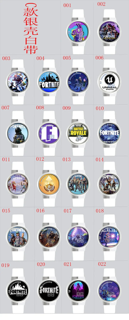 Orologio Fortnite Cute Fashion Cartoon personalizzato Kawaii Touch con luce notturna LED, orologio elettronico per studenti, regalo per amici