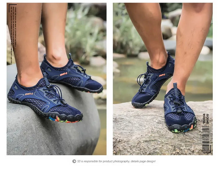 Męskie buty do brodzenia, buty plażowe typu „barefoot”, antypoślizgowe i odporne na zużycie, buty do pływania pod prąd, damskie buty do sportów wodnych na świeżym powietrzu