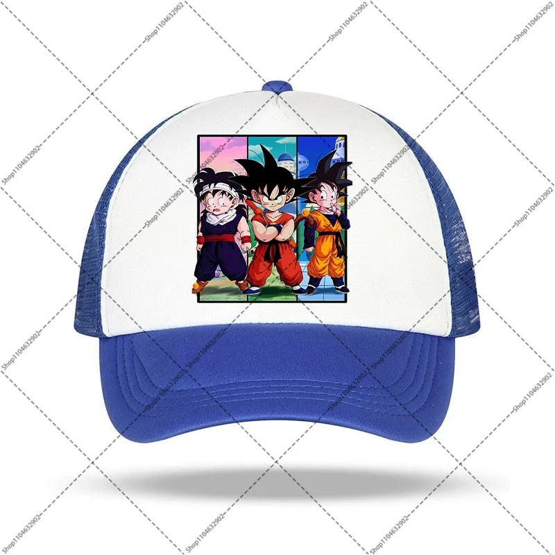 Dragon Ball-baseballkeps för kvinnor och män, solhattar, kepsar med tryck av seriefigurer och anime, bekväma unisex-bomullskepsar för vuxna, perfekta som sommargåvor och festpresenter
