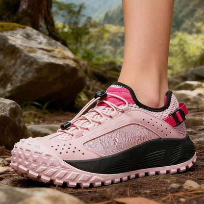 CAMSSOO hiking shoes men summer breathable non-slip running shoes travel outdoor sports cushioning casual boots off-road shoes