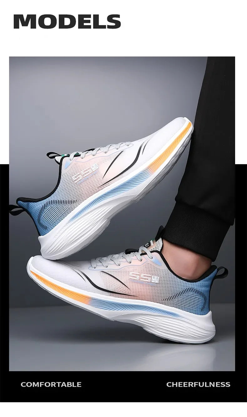 Carbon Plate Marathon Shoes Men Casual Sneakers Air Cushion Luxury Comfortable Lightweight Sports Running Shoes Male Footwear