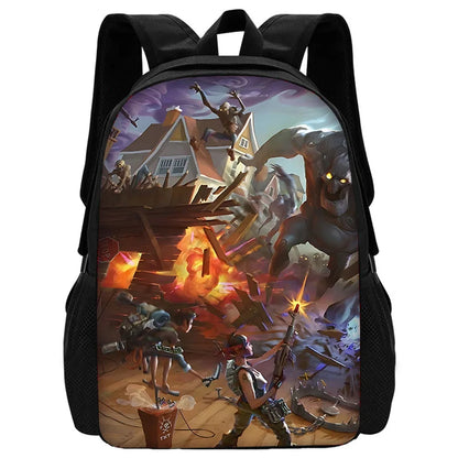Hot Game Shooting Fortnites Child School Backpack With Shoulder Bag Pencil Bags School Bags for Boys Girls Best Gift