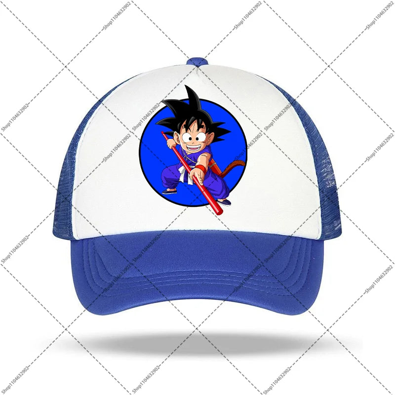 Dragon Ball-baseballkeps för kvinnor och män, solhattar, kepsar med tryck av seriefigurer och anime, bekväma unisex-bomullskepsar för vuxna, perfekta som sommargåvor och festpresenter