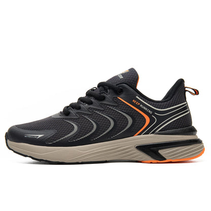 Baasploa Men's Running Shoes Casual Lightweight Mesh Breathable Sneakers Male Outdoor Non-Slip Wear-Resistant Sports Shoes