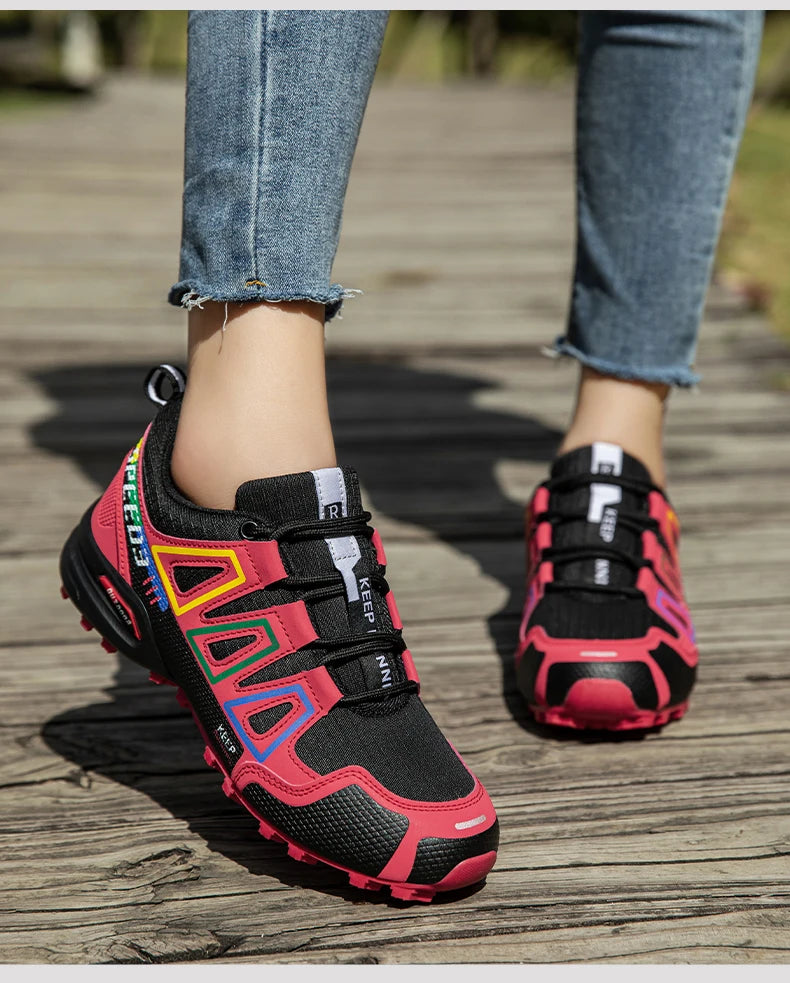 Men's Hiking Shoes Outdoor Sports Shoes Lace-up Hiking Shoes Women's Hiking Sports Shoes Non-slip Hunting Tactical Sports Shoes