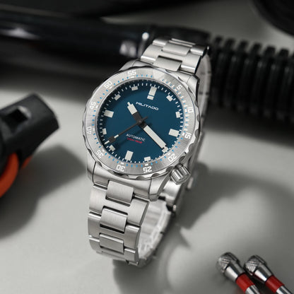 Militado ML20 39mm Men Watch PT5000 Automatic Movement Sapphire Luminova Watches Stainless Steel 200m Waterproof Wristwatch