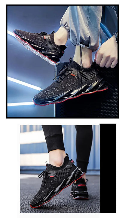 Men's Comfortable Running Shoes Breathable Sporty Casual Versatile Heightening Dad Shoes Autumn New Arrival Low Cut Sneakers
