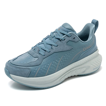 ONEMIX 2025 Winter Training Running Shoes for Men Sport Shoes Leather Warm Wear-Resistant Female Jogging Shoes Walking Sneakers