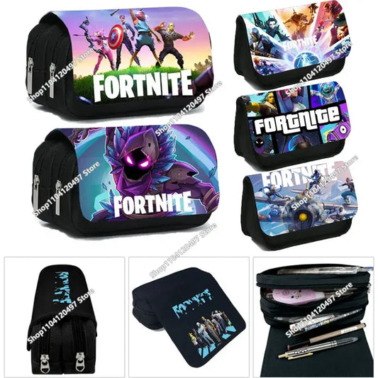Estojo escolar de grande capacidade Victory Royale Fortnited Peely Llama Hero para meninos e meninas, crianças e adolescentes