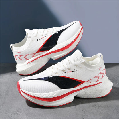 Men's Air Cushion Running Shoes Men Sneakers Carbon Board Marathon Jogging Shoes Outdoor Sport Shoes Teenis Male Casual Shoes