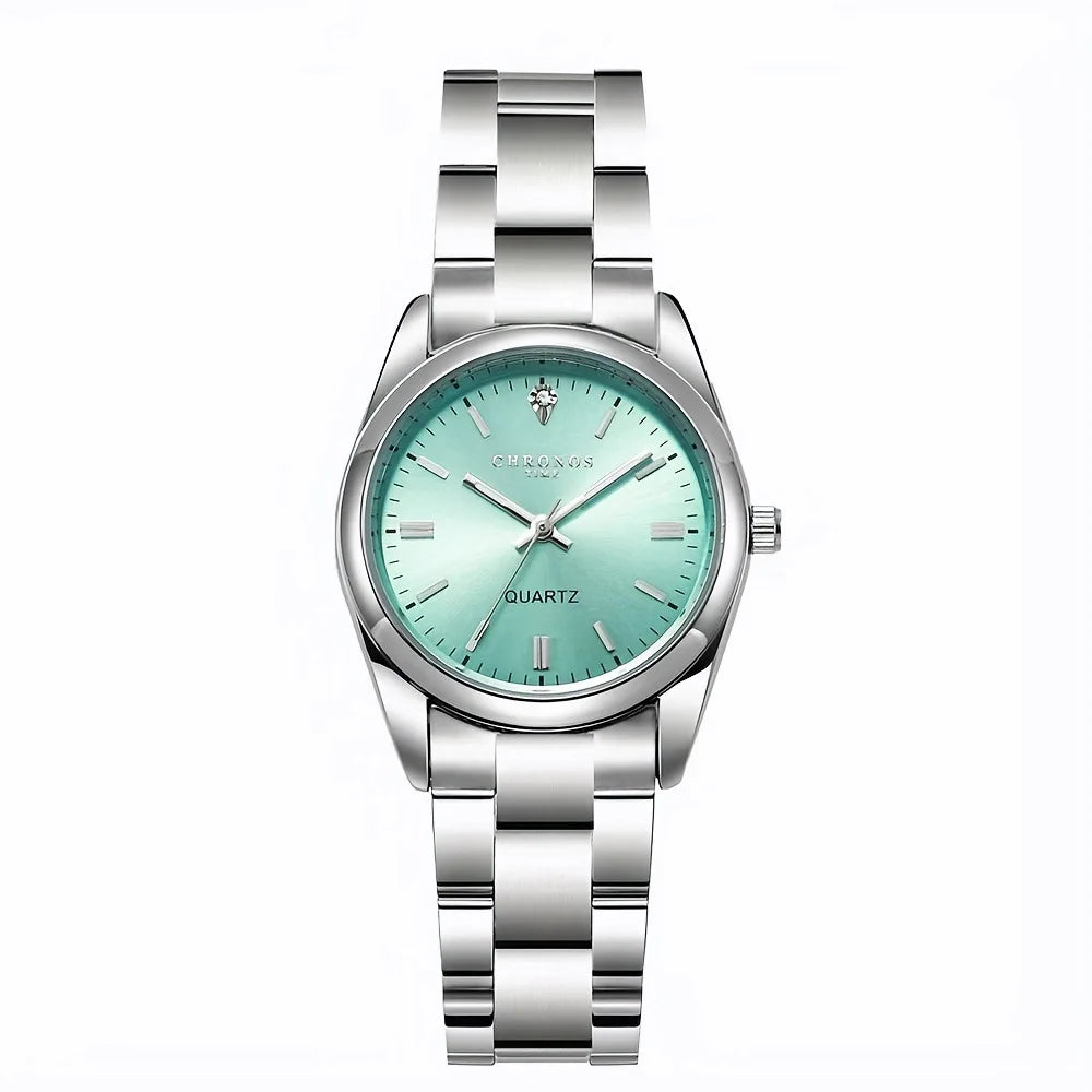 CHRONOS Women's Wrist watch Original Luxury Watches for Ladies Waterproof Stainless Steel Quartz Woman Wristwatch 2023 trend