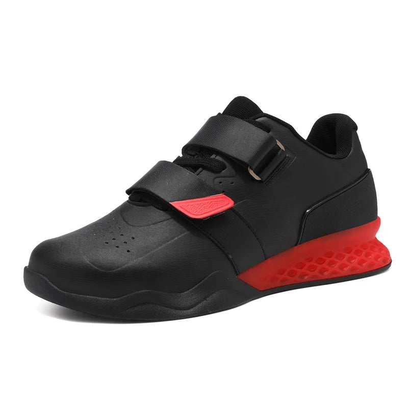 Weightlifting shoes, professional men and women powerlifting squat training shoes, hard sole gym shoes with stable heel, non-slip design