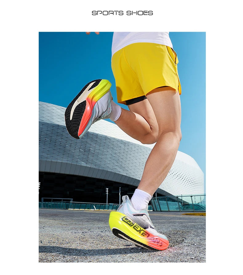 Marathon Men Running Shoes Carbon Board Speciality Sports Breathable Lightweight Women's Comfortable Chunta Athletic Sneakers