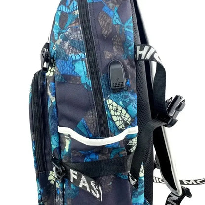Fortnite-Print-Schülerrucksack für Jungen und Mädchen, Schulrucksack mit großem Fassungsvermögen, wasserdicht, leicht und strapazierfähig, Geburtstagsgeschenk