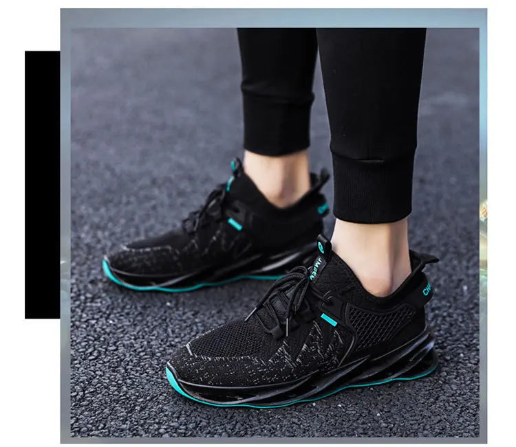 Men's Comfortable Running Shoes Breathable Sporty Casual Versatile Heightening Dad Shoes Autumn New Arrival Low Cut Sneakers