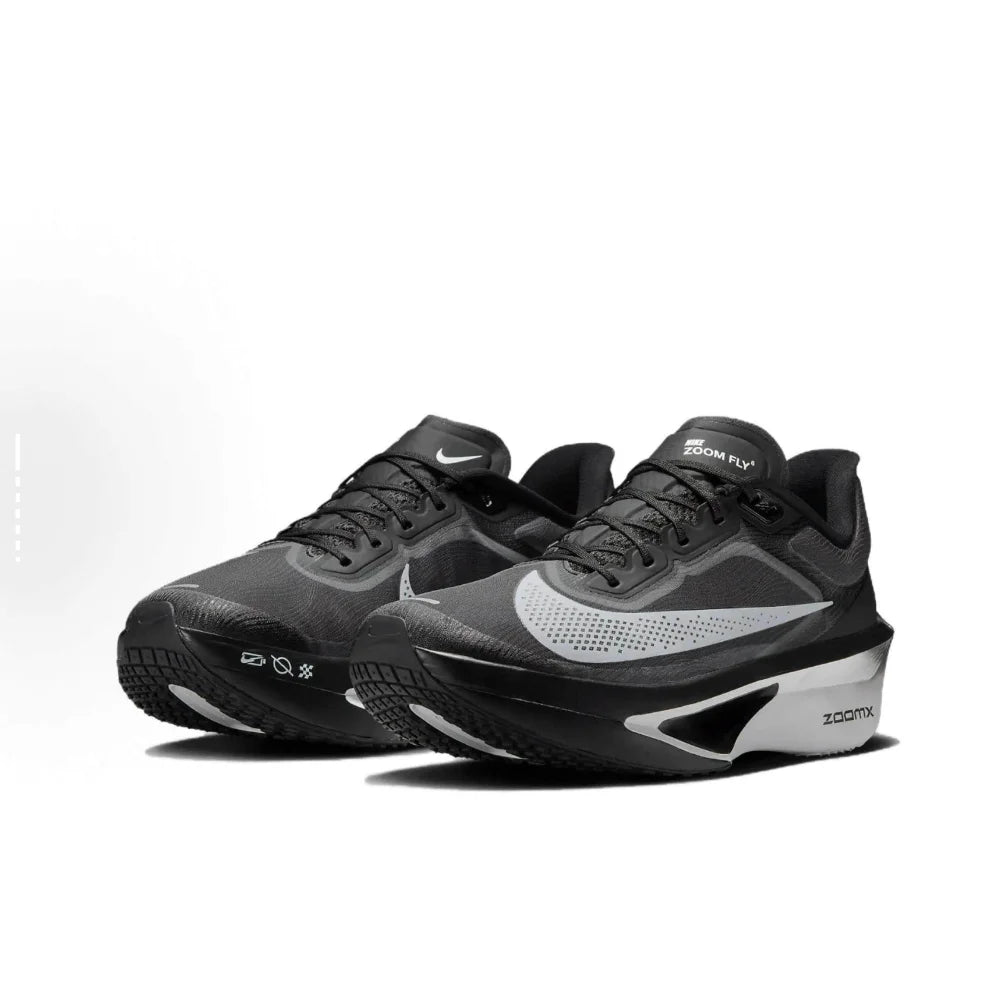 Nike Zoom Fly 6 kényelmes, alacsony szárú, csúszásgátló, tartós futócipő férfiaknak, fekete/szürke FN8454-001