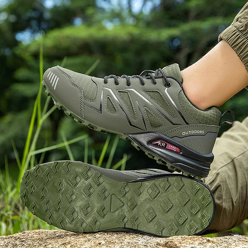 Men's Hiking Shoes Waterproof All-Terrain Outdoor Sneakers Non-Slip for Trekking Camping Tactical Training  Outdoor Cycling