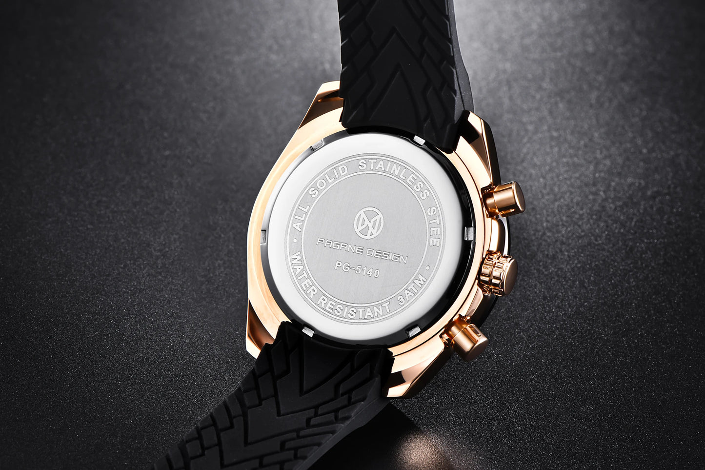 PAGANI DESIGN New 45mm Men Quartz Watch Rubber Belt Men's Luxury Watch Fashion Casual Sports Male Clock Relogio Maasculino