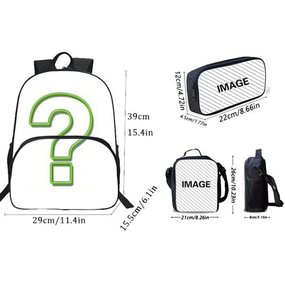 Hot Game Design Child Backpacks F-FortniteS Lunch Bag Pencil Case Pupil Large Capacity School Bags For Boy Girl Best Gift