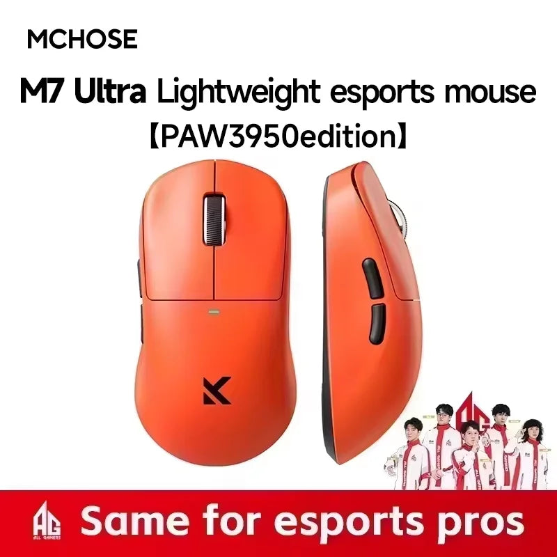 MCHOSE M7 Ultra Ergonomiczna mysz gamingowa PAW3950 Super Sensor TOPSPEED 8000Hz Polling Rate Lekka konstrukcja Realtek Master Mice