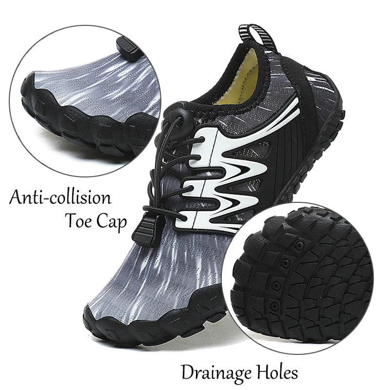 Buty do pływania dla dzieci, szybkoschnące buty plażowe, buty wodne dla chłopców i dziewczynek, buty sportowe do chodzenia boso, trampki do brodzenia, sandały dla dzieci do nurkowania, wędkowania i surfowania