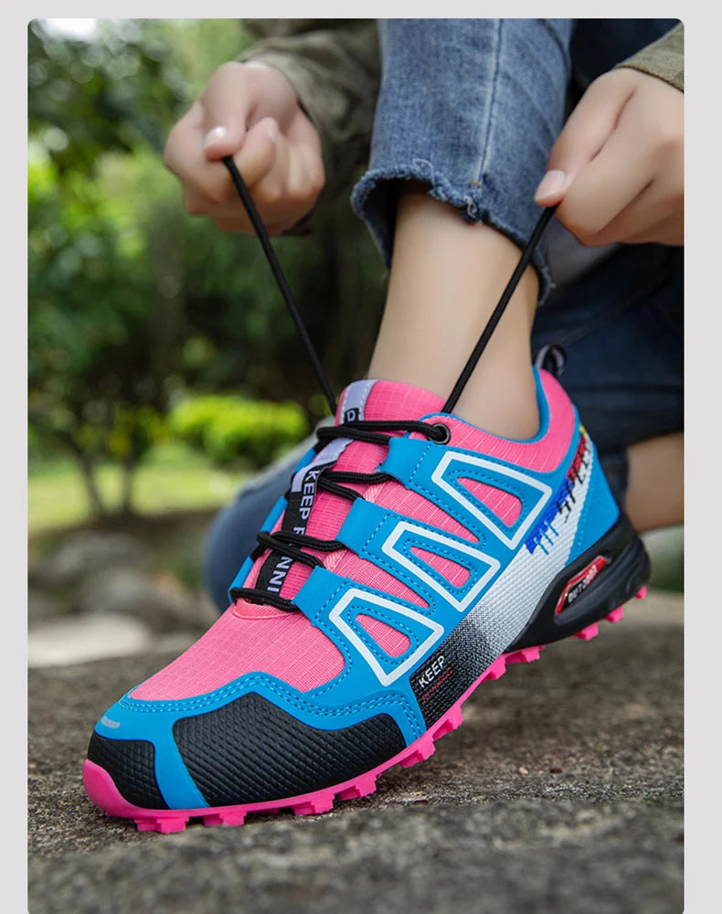 Men's Hiking Shoes Outdoor Sports Shoes Lace-up Hiking Shoes Women's Hiking Sports Shoes Non-slip Hunting Tactical Sports Shoes