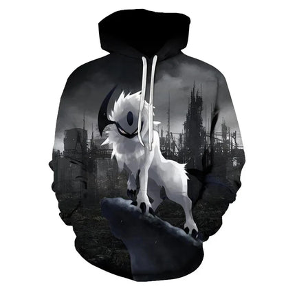 Ferocious Wolf Head Anime Sweatshirt 3D Printed Hoodies Men/Women Fashion Clothing Harajuku kids Men coat