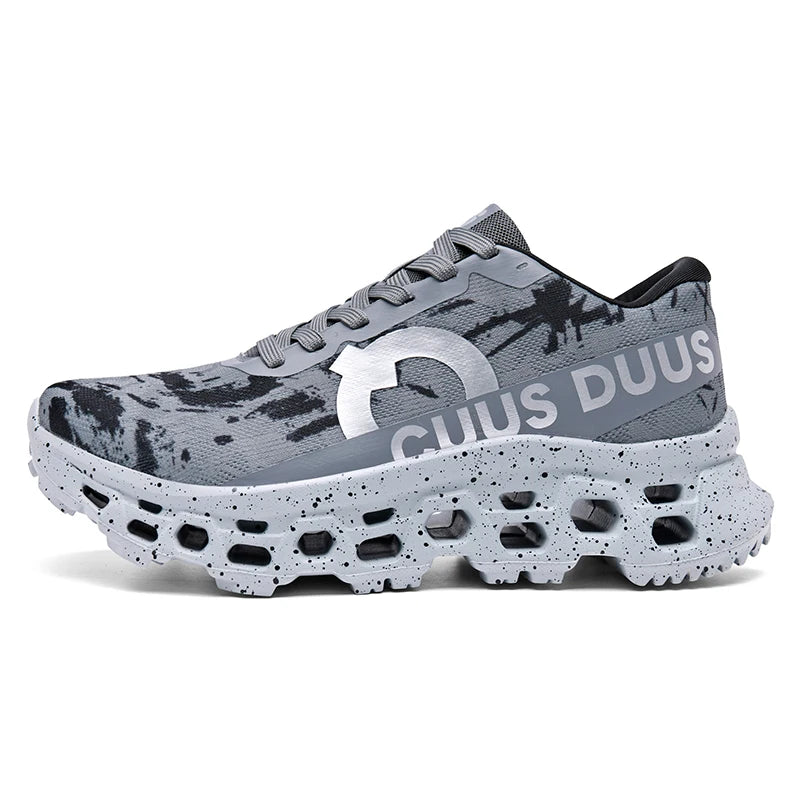 Męskie buty sportowe amortyzujące, do joggingu, antypoślizgowe, z oddychającą siateczką, z miękką podeszwą, do biegania, na świeżym powietrzu, do fitnessu, sznurowane buty sportowe