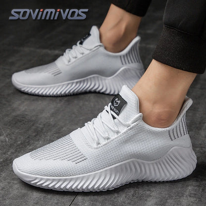 Mens Walking Shoes - Slip On Tennis Running Shoes Memory Foam Lightweight Work Sneakers for Indoor Outdoor Gym