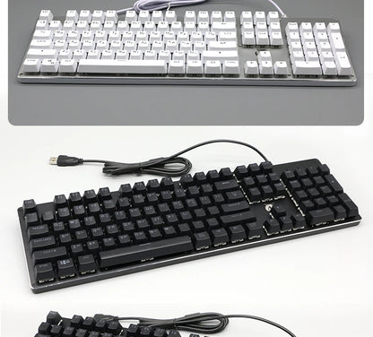 104 Teclas Keycaps Retroiluminadas Coreano Francês Russo Espanhol Alemão para Teclado Mecânico com Switch MX, Perfil OEM, Teclas ABS DIY