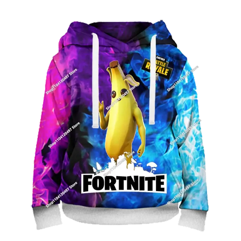 Hoodies für Jungen und Mädchen Fortnite Kinder-Pullover 3D-bedruckte Hoodies Battle Royale Herren-Hoodies Herbstmode Kinderbekleidung