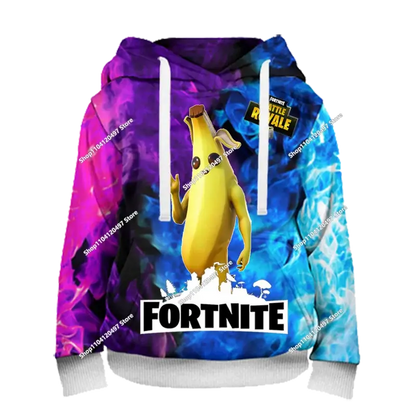 Hoodies für Jungen und Mädchen Fortnite Kinder-Pullover 3D-bedruckte Hoodies Battle Royale Herren-Hoodies Herbstmode Kinderbekleidung