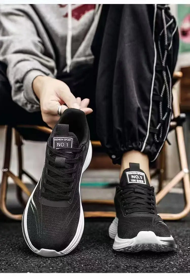 Breathable Mesh Men Shoes Lightweight Casual Sneakers Non Slip Soft Sole Running Shoes for Men Spring Summer