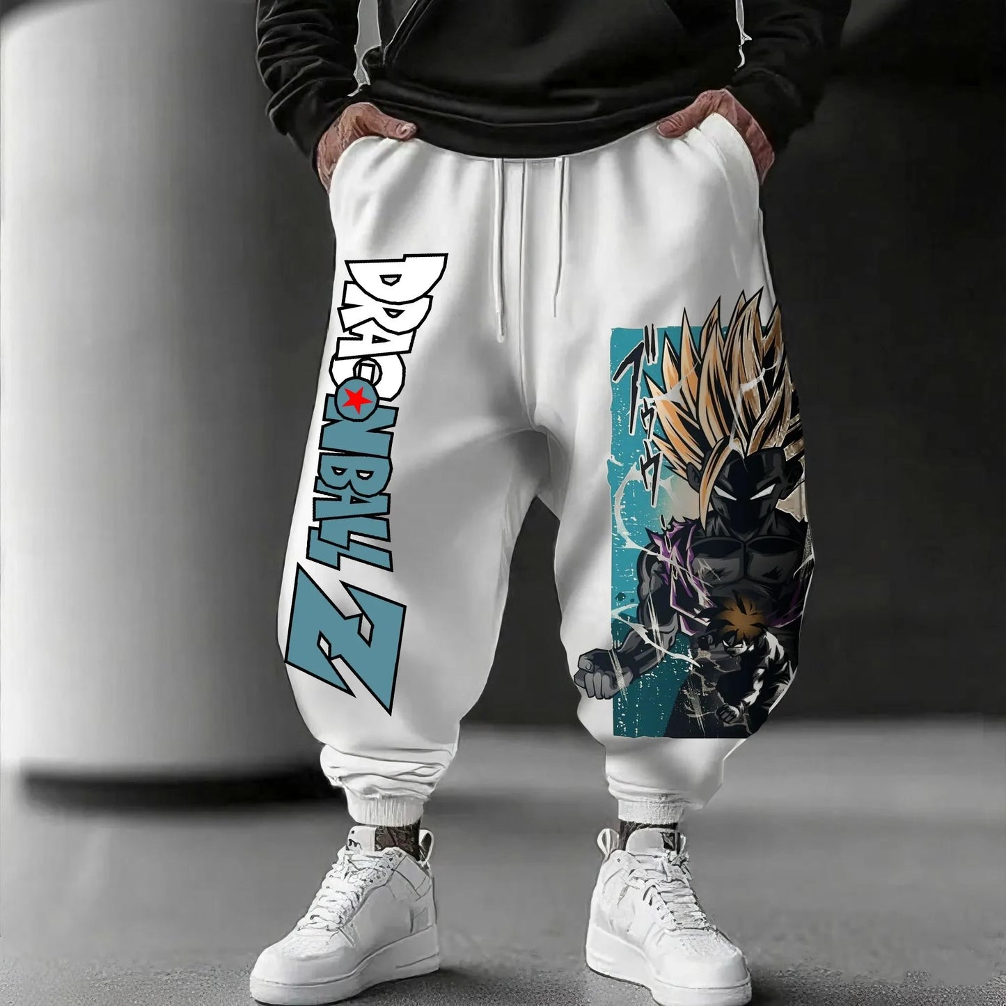 Dragon Ball GOKU Japanese Animation Sports Trousers 2025 American Loose Autumn Warm Men's and Women's Cotton Leggings