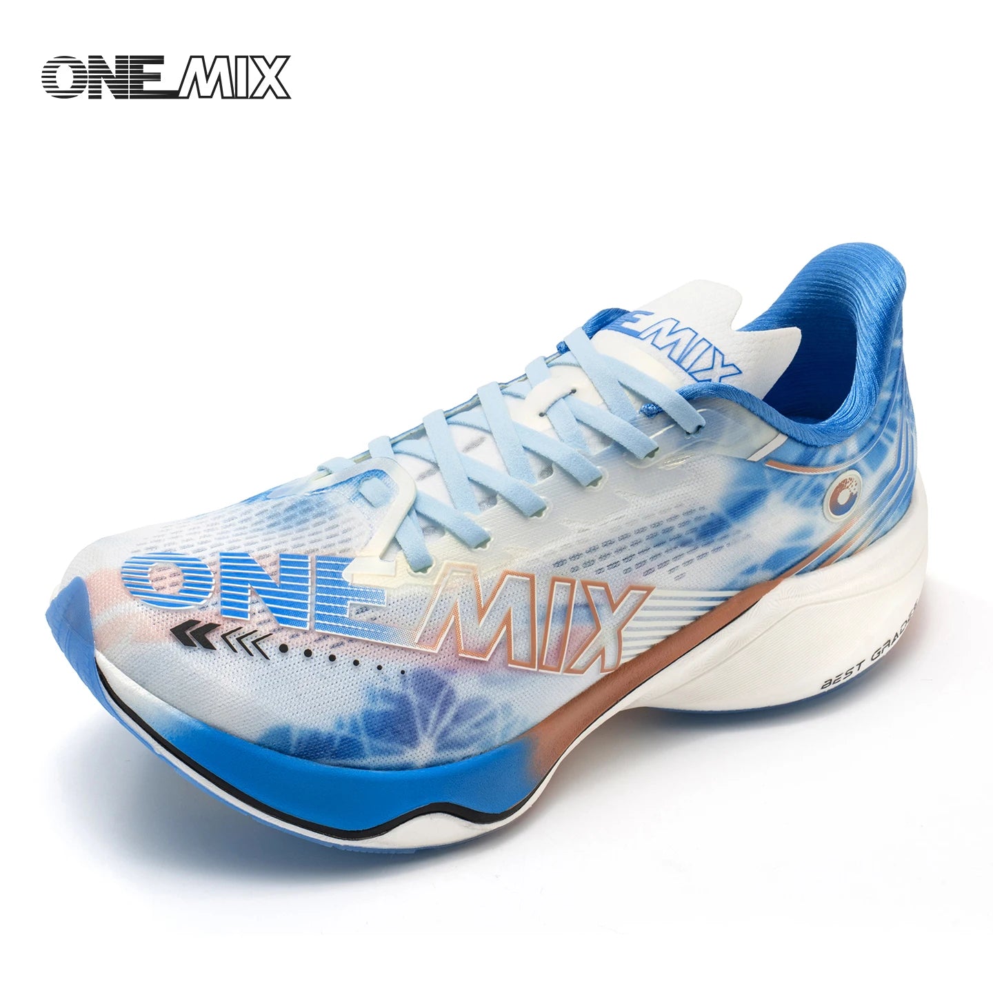 ONEMIX New Nylon Carbon Board Marathon Running Racing Shoes Shock-relief Professional Stable Support Ultra-light Rebound Sneaker