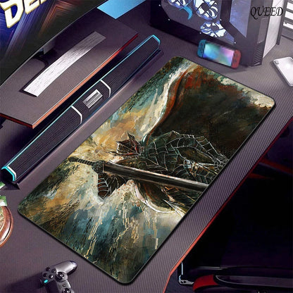 Gaming Accessories Varmilo Keyboard Computer Mousepad CS GO LOL Mouse Pad Berserk Guts Anime Dywan Gamer 900X400 XXL Desk Mats
