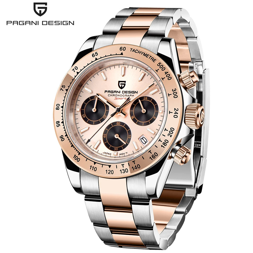 Gold 1644 PAGANI DESIGN 2026 New Men's Watches Top Brand Luxury Mens Quartz Wrist Watch Men Watch Men Chronograph Waterproof