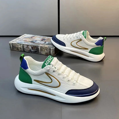 Comfortable Breathable Mesh Sports Shoes Men's Casual Style Lightweight Versatile Plain Color Spring Summer Autumn Seasonal Wear
