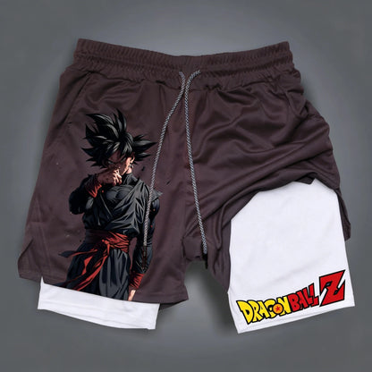 Dragon Ball Summer Son Goku Men's Bot Fitness 2026 Double-Layer Replica Two-Piece Loose-Fit Training Running Shorts Casual Pants