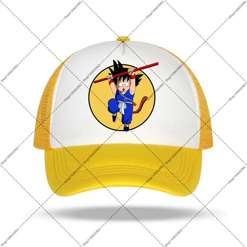 Dragon Ball-baseballkeps för kvinnor och män, solhattar, kepsar med tryck av seriefigurer och anime, bekväma unisex-bomullskepsar för vuxna, perfekta som sommargåvor och festpresenter