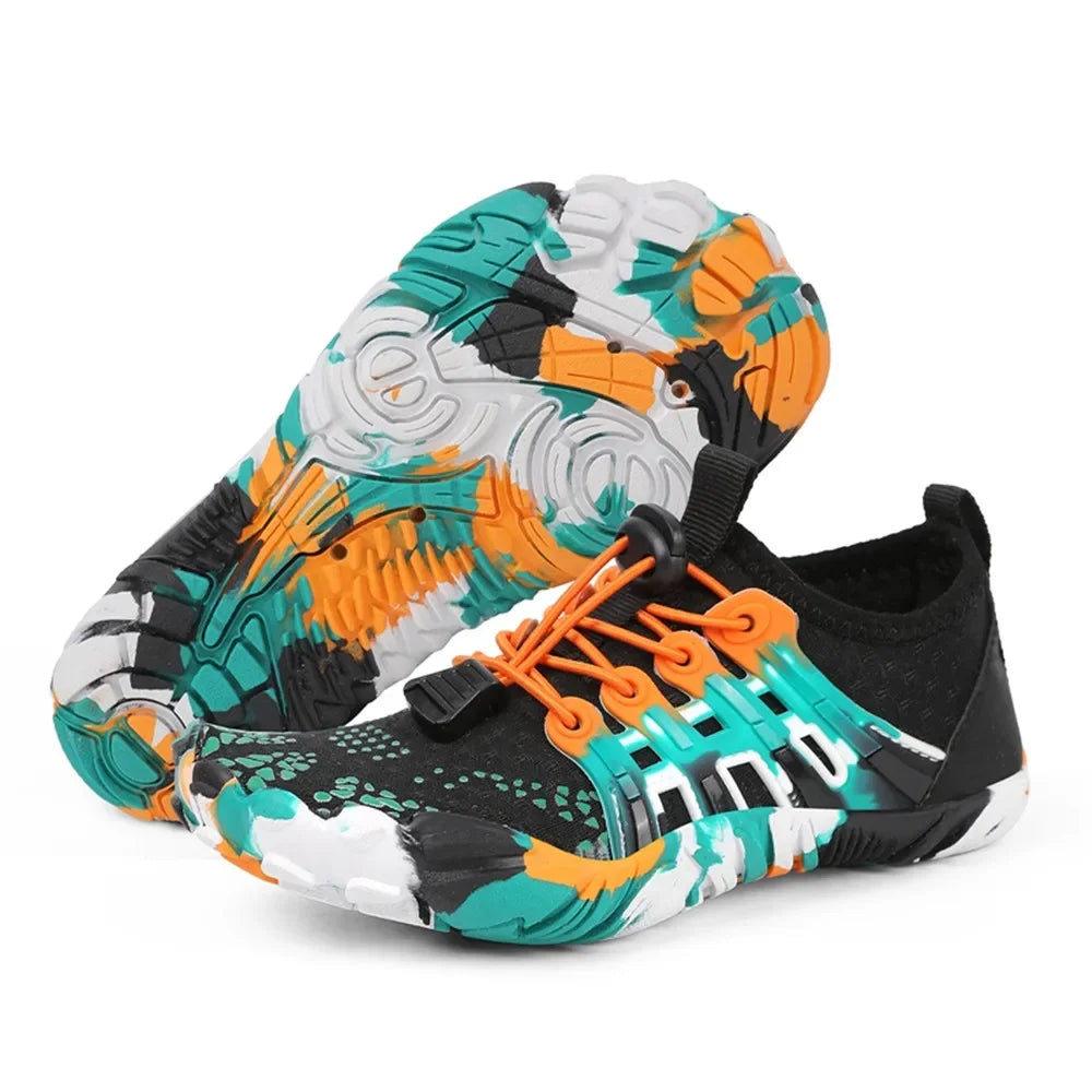 New 12 Colors Water Shoes Kids Summer Beach Five Fingers Barefoot Swimming Aqua Shoes Quick Dry Seaside River Children Sneakers