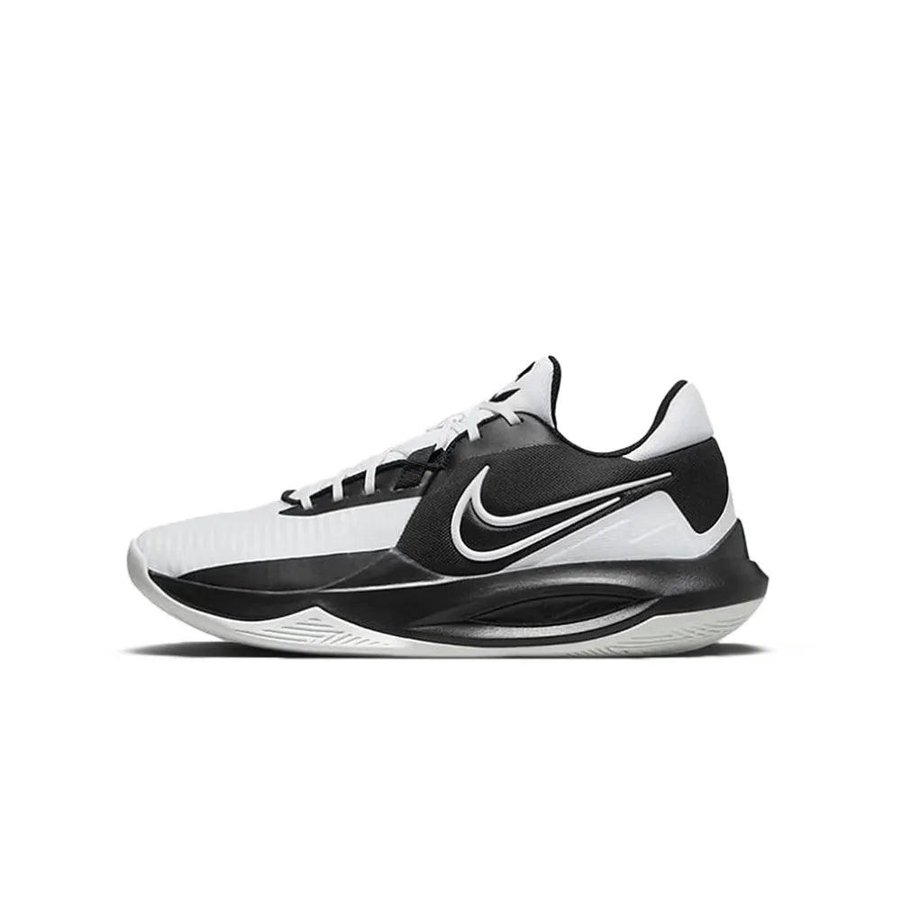Nike Precision 6 Comfortable and Versatile Low-Top Basketball Shoes for Men in Black IO7605-040