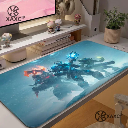Lich King World Of Warcraft XAXC podloga za miša, velika podloga za tipkovnicu i miš za radni stol, neklizajuća gumena gaming podloga za miša, podloga za miš za prijenosno računalo