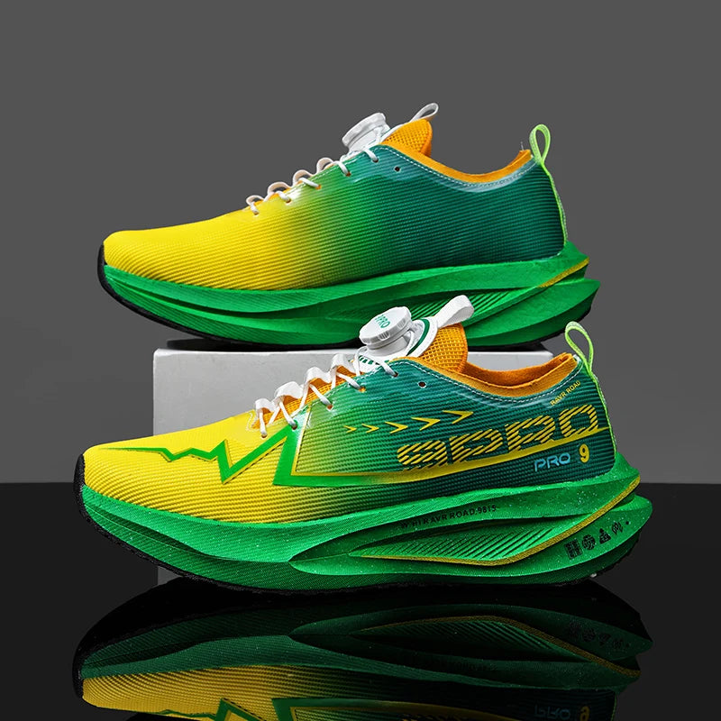 Men Running Shoes Carbon Board Speciality Sports Breathable Lightweight Women's Comfortable Athletic Nonskid Marathon Sneakers