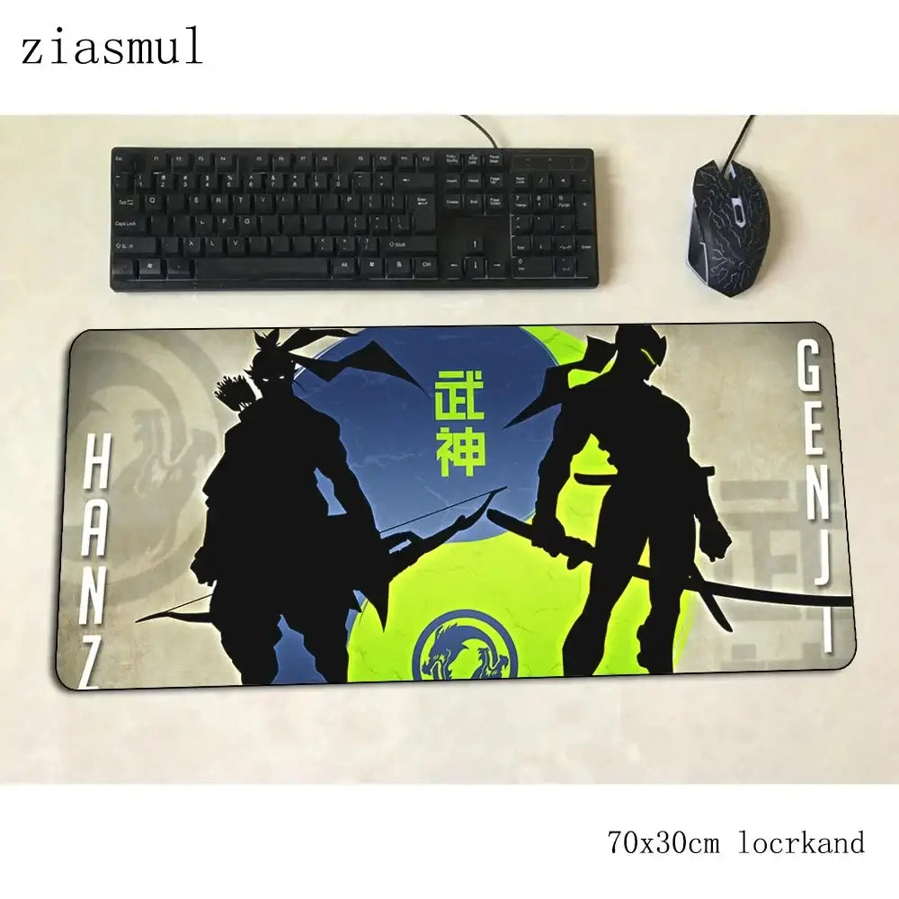 Tappetino mouse Overwatch cartoon per computer 700x300x3mm, tappetino gaming grande Indie Pop per mouse e tastiera, giochi PC gamer da scrivania