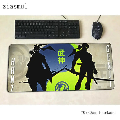 Tappetino mouse Overwatch cartoon per computer 700x300x3mm, tappetino gaming grande Indie Pop per mouse e tastiera, giochi PC gamer da scrivania