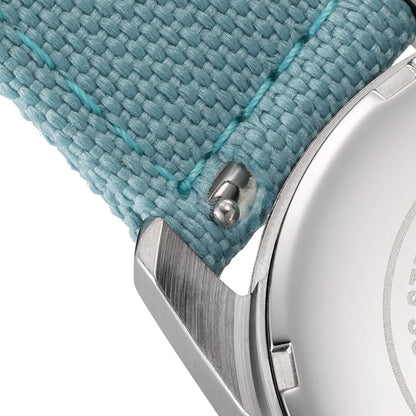 BERNY Chronograph Watch for Men/Women 37mm Dial Woven Fabric Sapphire AR Coated 5ATM Fashion Sport Calendar 316L Couple Watch