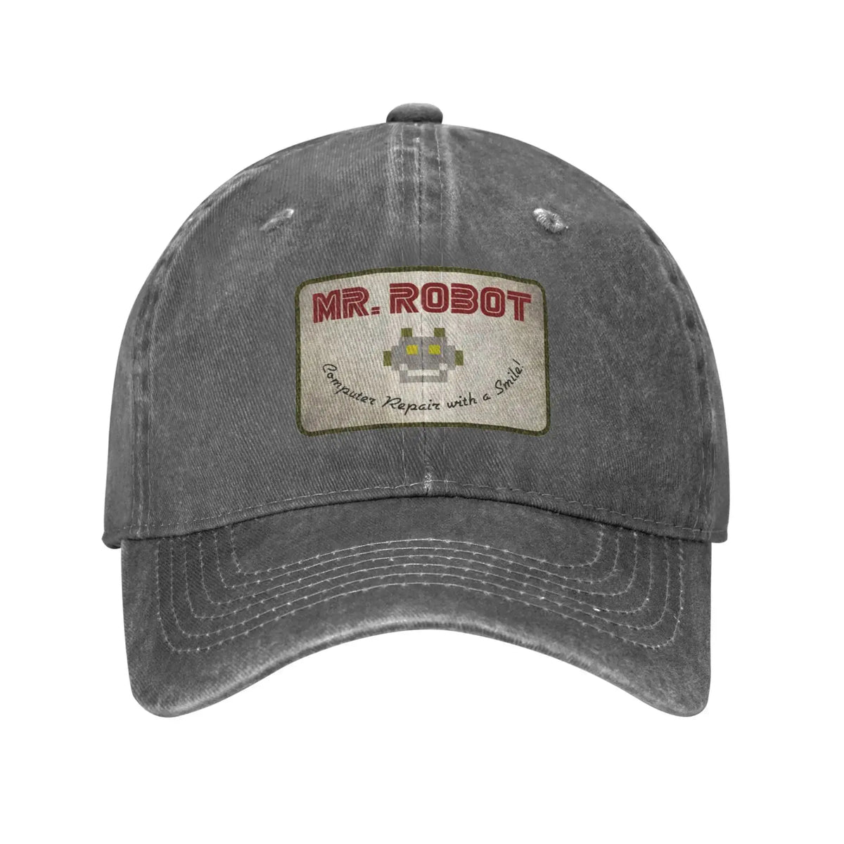 Računalo sa Sourires, anime, smiješni Mr Robot, prilagođeni retro kaubojski oprani bejzbolski kape za muškarce, traper kapa za sunce, hip hop kapa