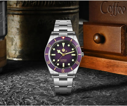 San Martin New Upgraded 37mm BB54 Vintage Men Diver Watch ST2130 Automatic Mechanical Sapphire Luminous Waterproof 200m SN0138