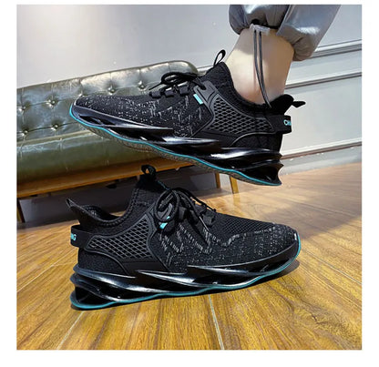 Men's Comfortable Running Shoes Breathable Sporty Casual Versatile Heightening Dad Shoes Autumn New Arrival Low Cut Sneakers